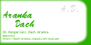 aranka dach business card